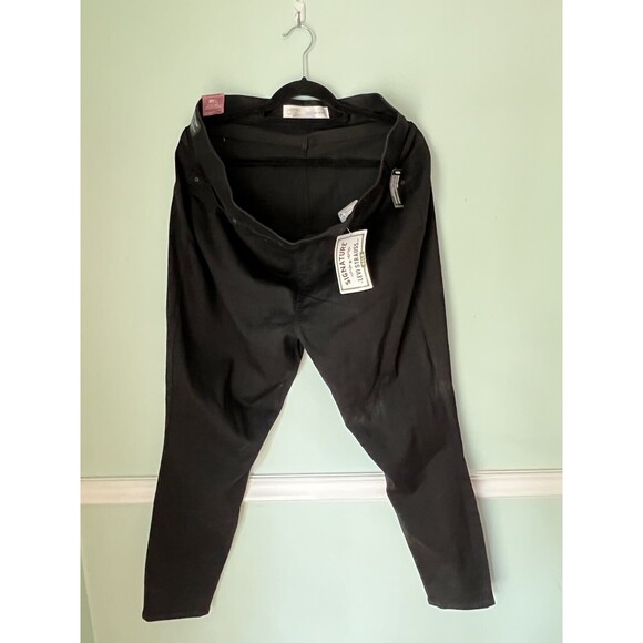 Signature Levi Strauss 20 Jeans Gold CW-1821 20M 35x30 Black Pull-On Skinny - Picture 2 of 6